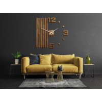 Drevené nástenné hodiny Lamele 100cm FlexiStyle z230 d